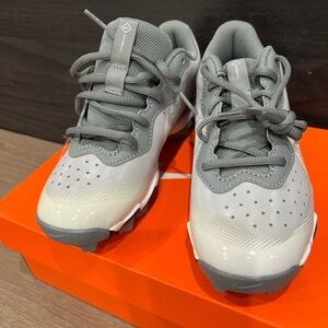 Nike Kids Gray and White Sneakers